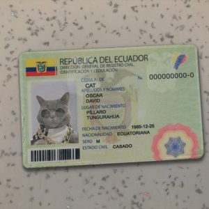 Ecuador-Identity-Card-Template