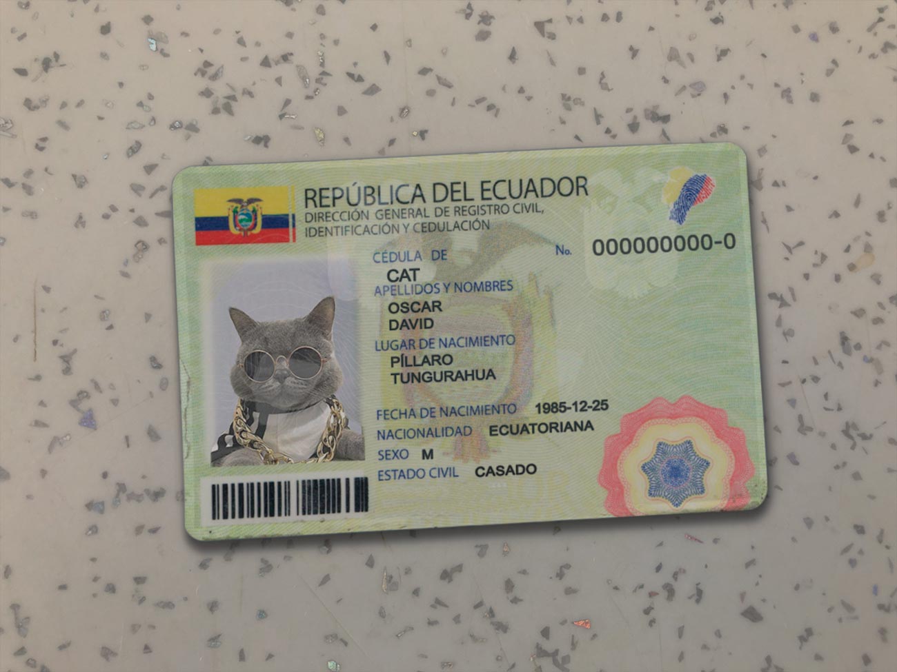 Ecuador-Identity-Card-Template