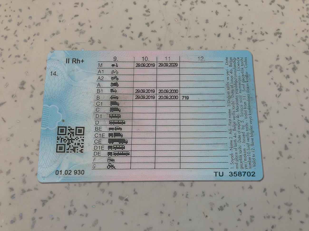 Turkey-Driver-License-Template