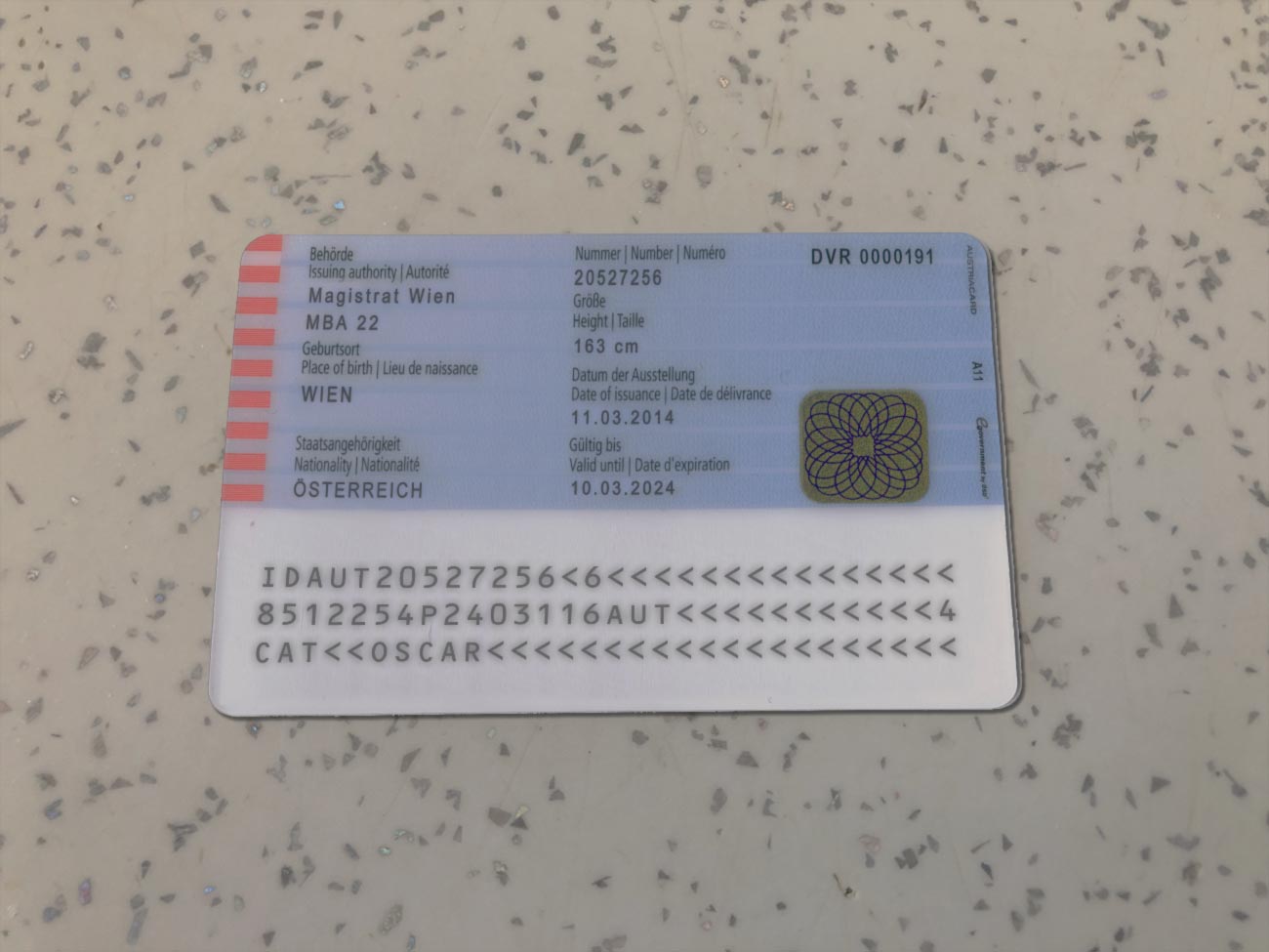 Austria Identity Card