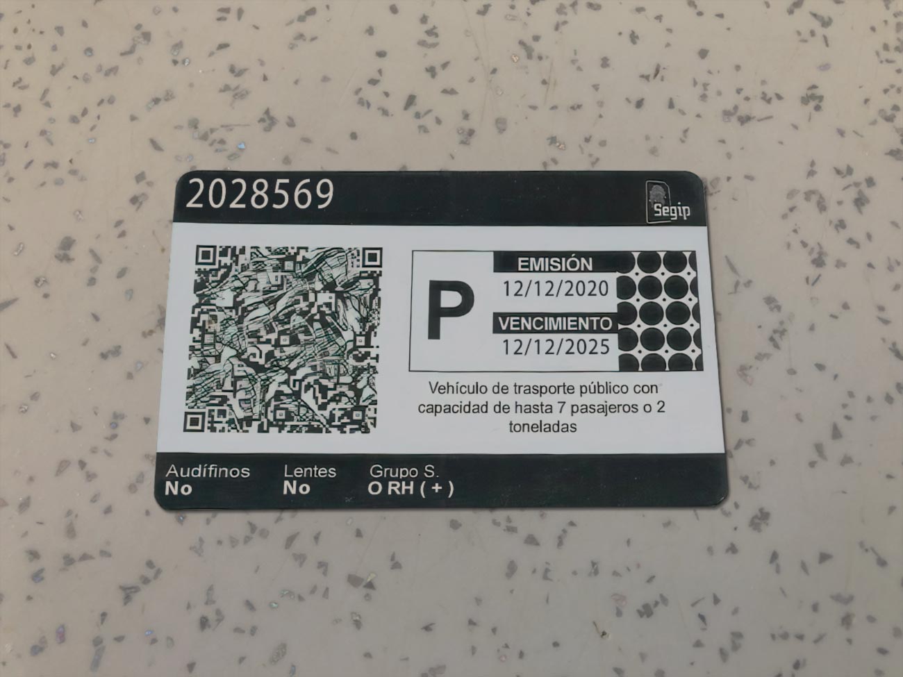 Bolivia Driver License PSD Template