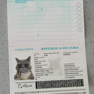 Cuba-Passport-Template