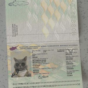 Cyprus-Passport-Template