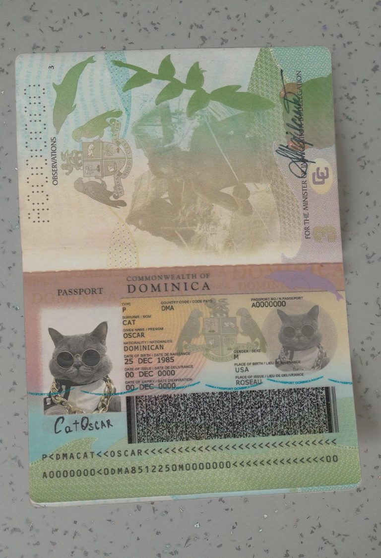 Dominica-Passport-Template