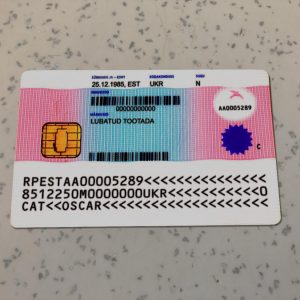 Estonia Residence Permit PSD Template