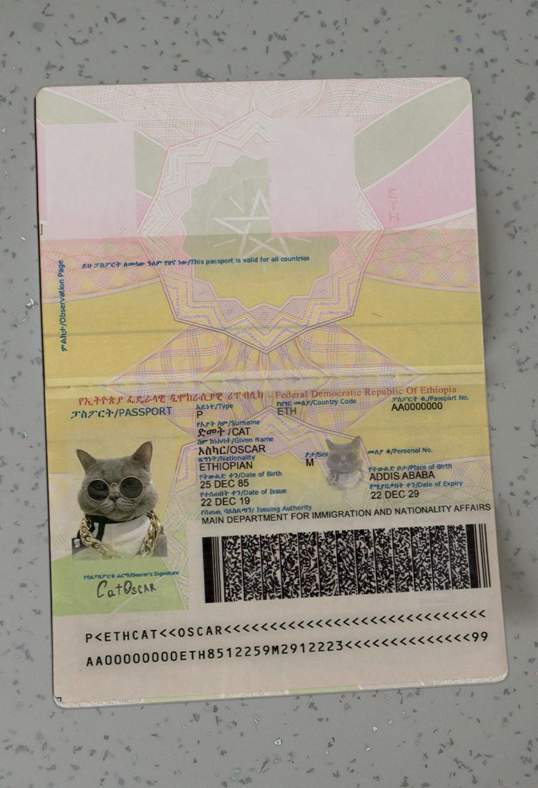Ethiopia-Passport-Template