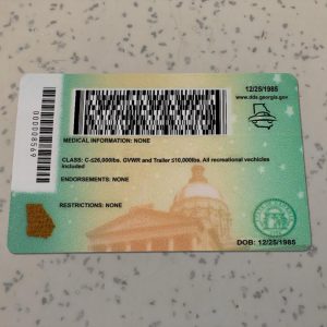 Georgia-Driver-License-Template