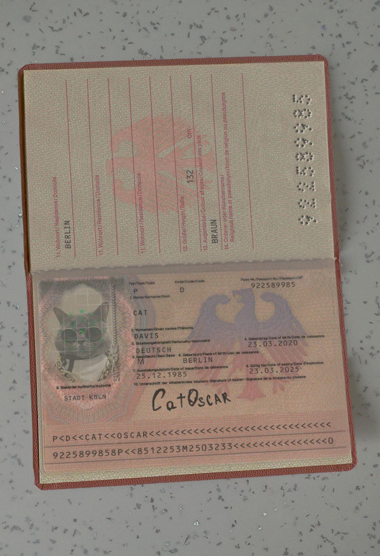 Germany-Passport-Template