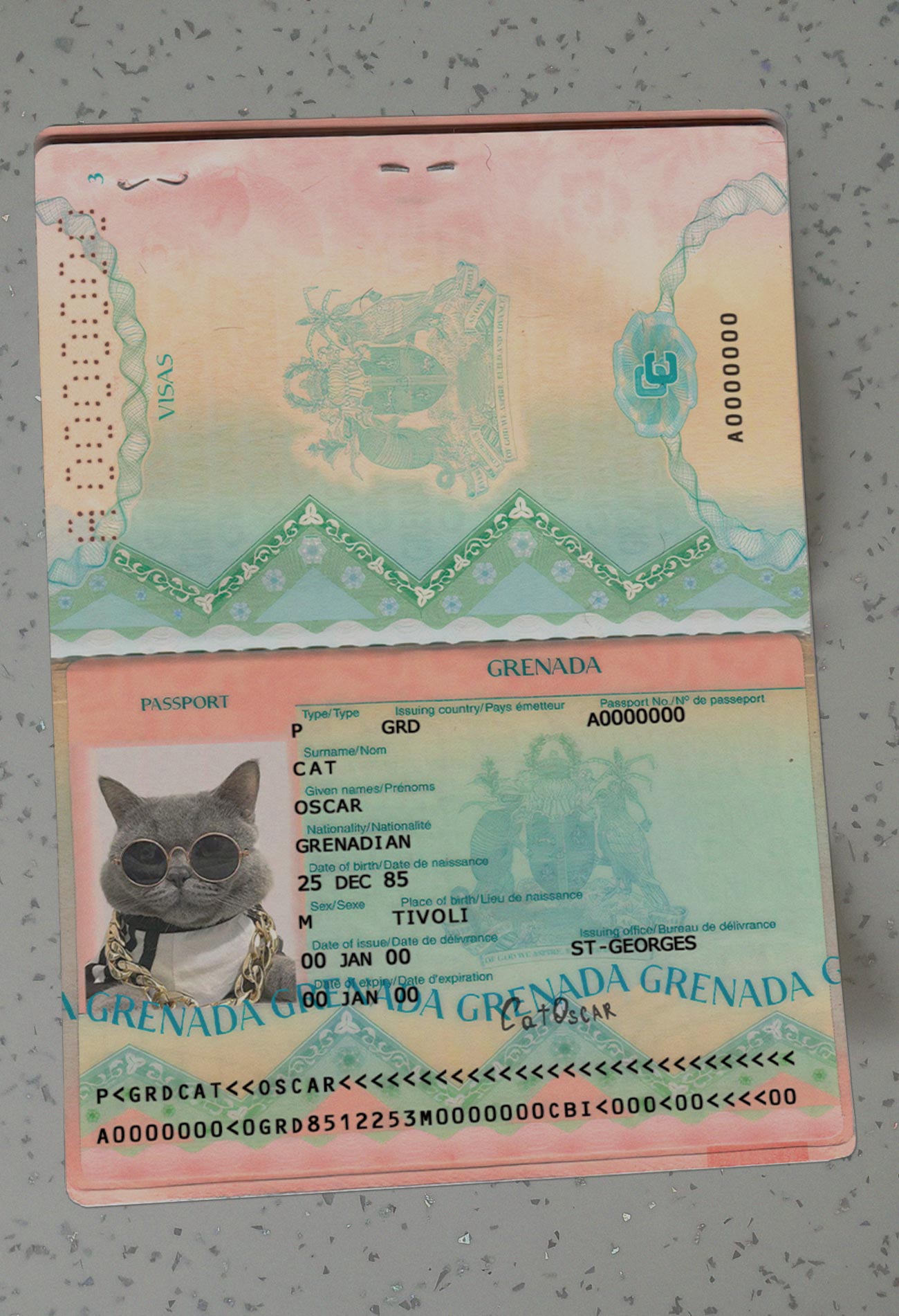Grenada-Passport-Template-