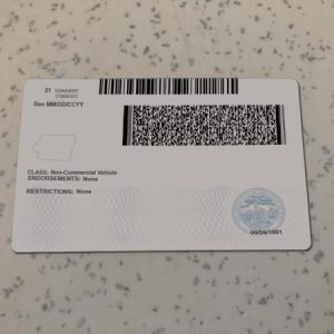 Iowa-Driver-License-Template