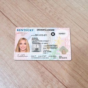 Kentucky-Driver-License-Template-