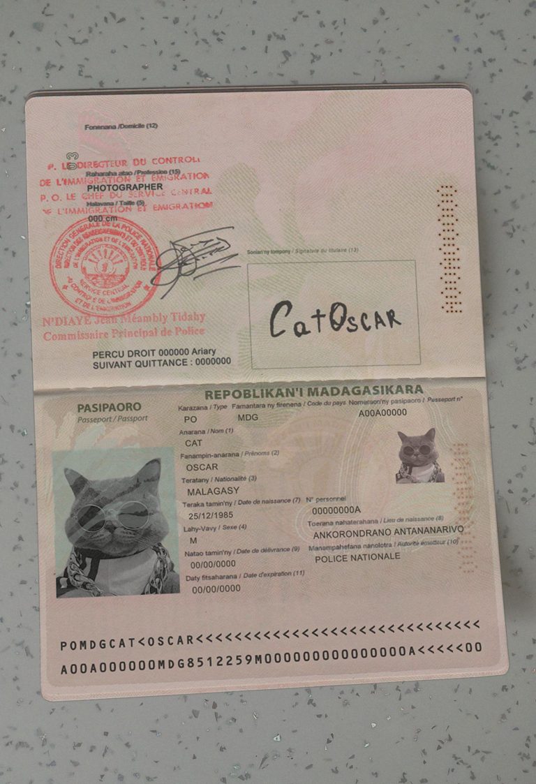 Madagascar-Passport Template