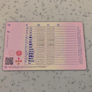 Portugal-Driver-License-Template