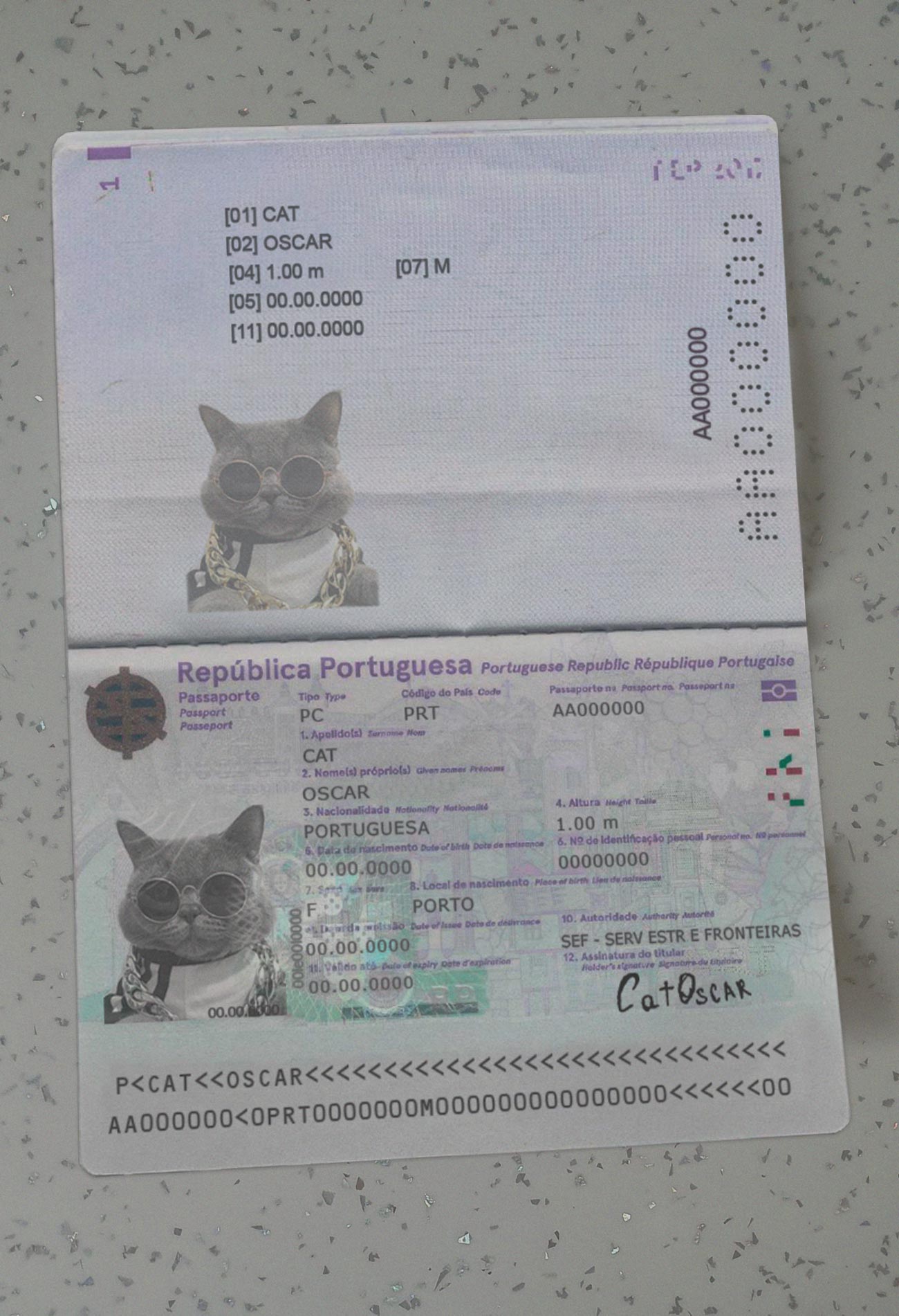 Portugal-Passport-Template