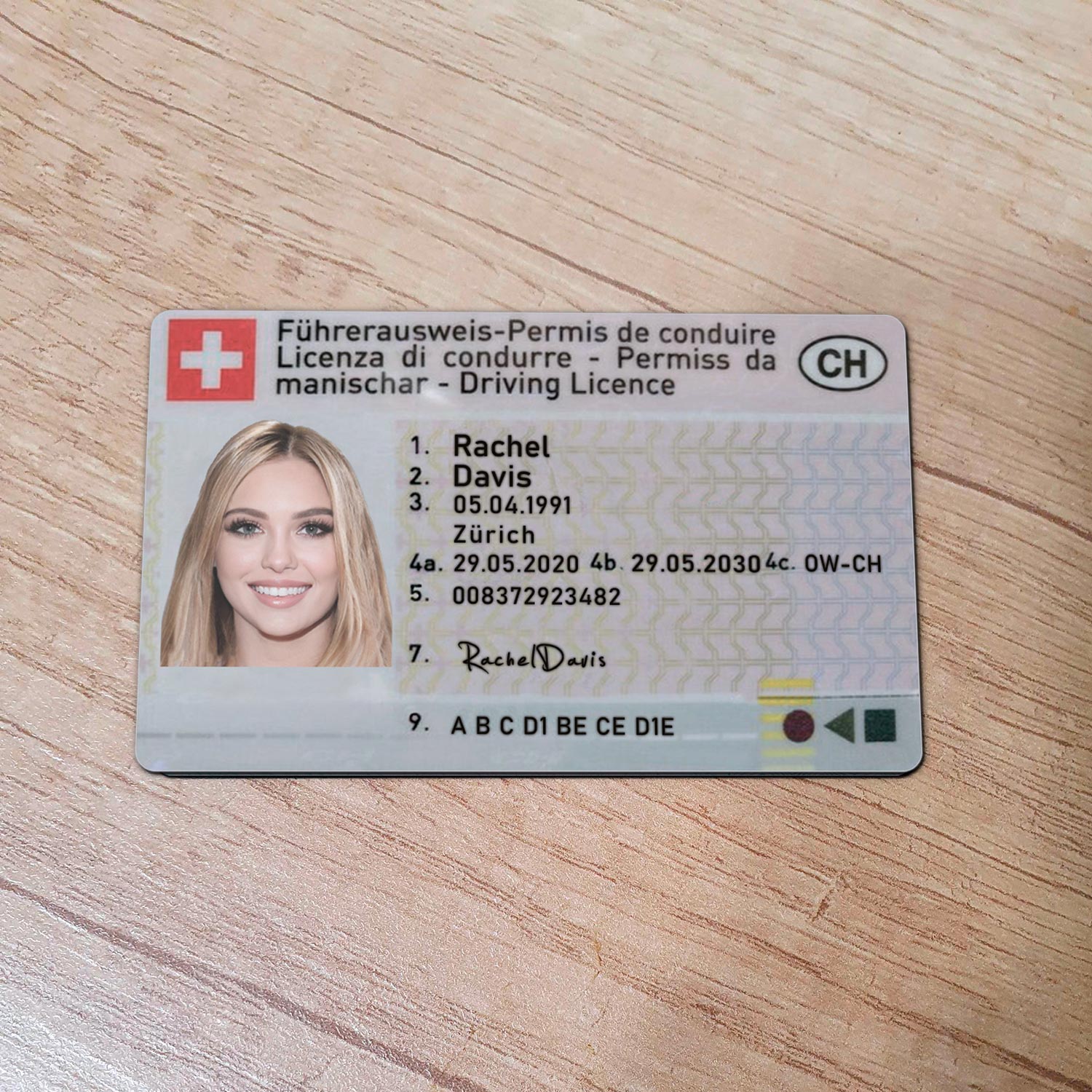 Swiss-Driver-License-Template