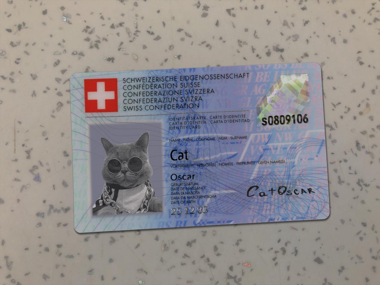 Switzerland Identity Card