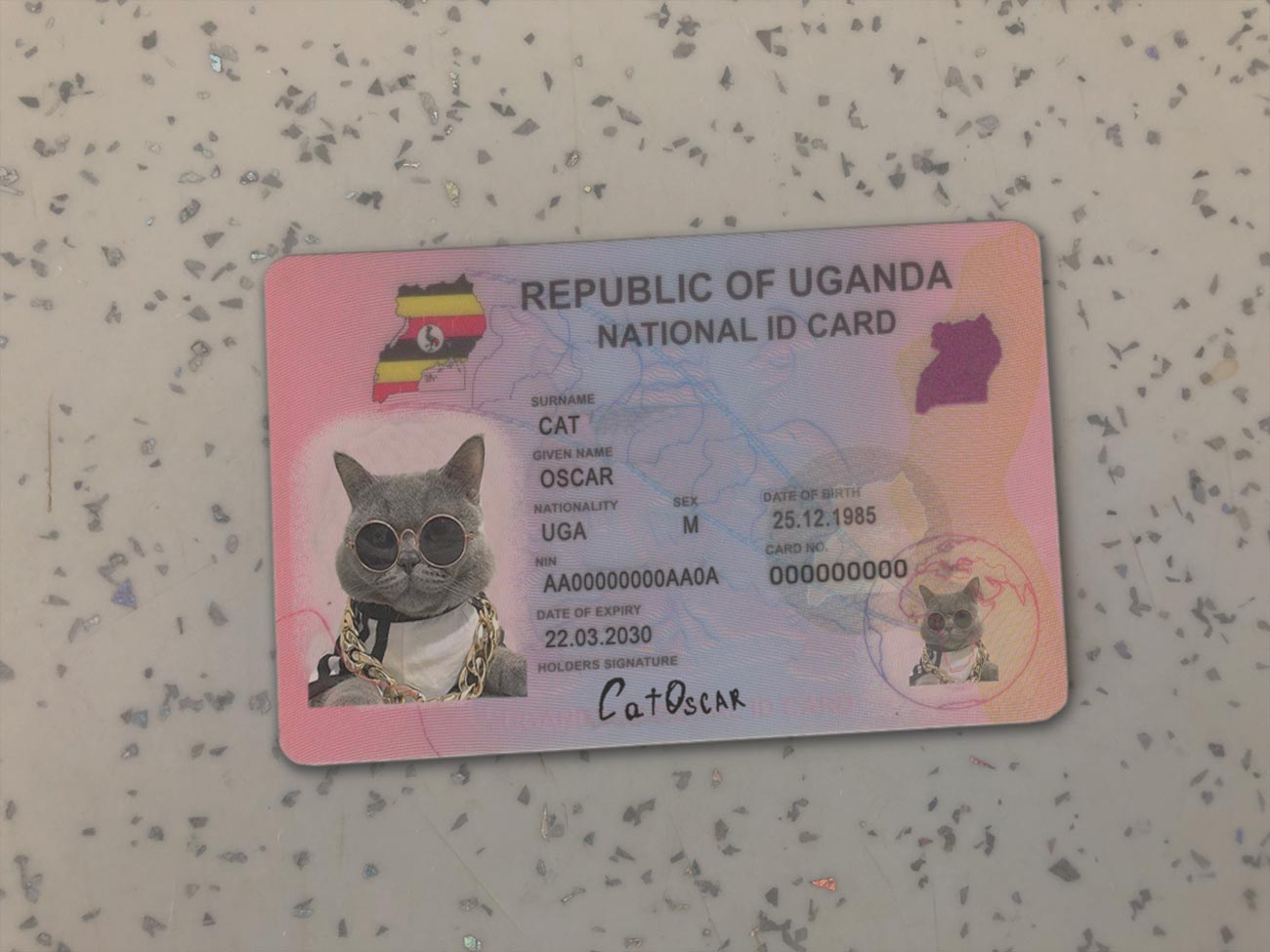 Uganda-Identity-Card-Template