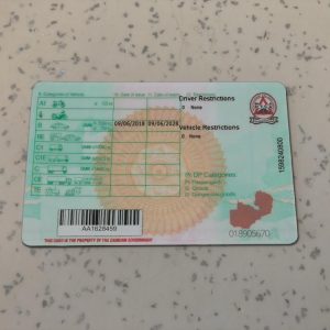Zambia-Driver-License-Template